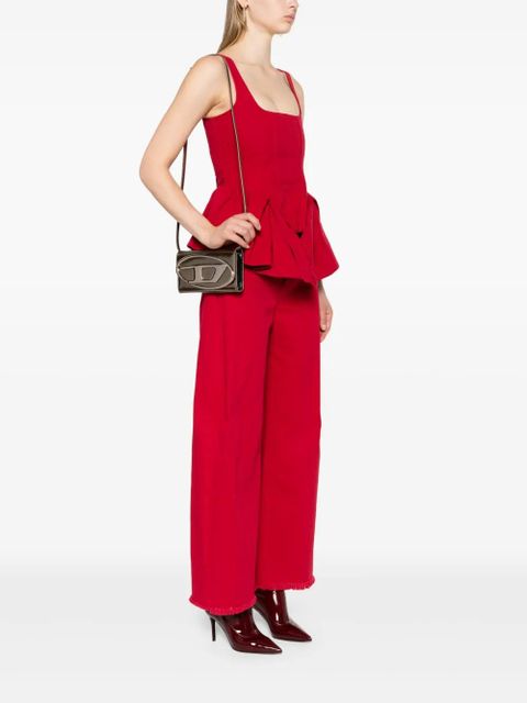 Diesel 1Dr leather wallet-on-chain - Gold