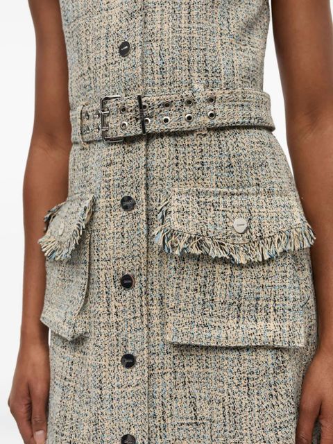 GANNI tweed mini dress - 693