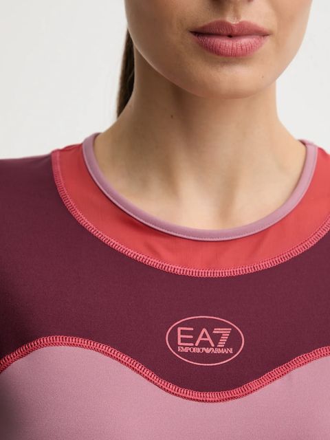 EA7 Emporio Armani t-shirt treningowy kolor różowy AF19155.7W000557