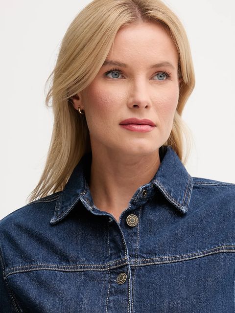 Pepe Jeans sukienka jeansowa kolor niebieski mini prosta PL9537685