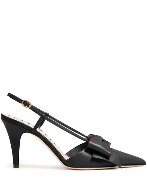 Valentino Garavani 85mm Bowow slingback pumps - Black - zdjęcie produktu nr 1