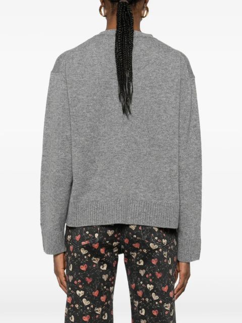 MC2 Saint Barth Madie V-neck pocket cardigan - Grey