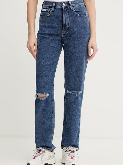 Calvin Klein Jeans jeansy damskie high waist LV047E615G - zdjęcie produktu nr 1