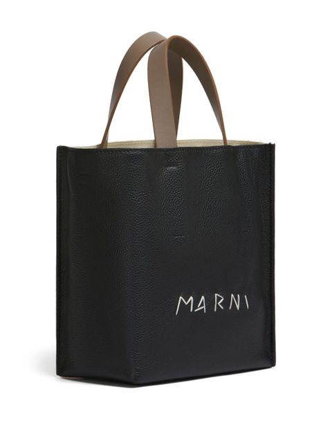 Marni contrasting tote bag - Black