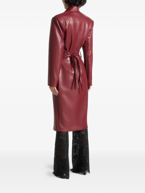 Manière De Voir Malya detachable-belt coat - Red