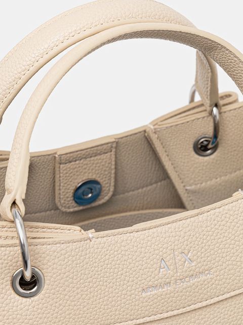 Armani Exchange torebka kolor beżowy 942910 CC783
