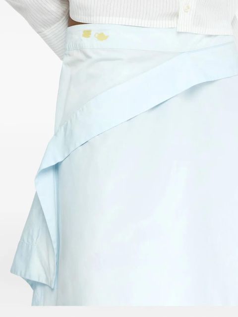 JW Anderson ruffled asymmetric skirt - Blue