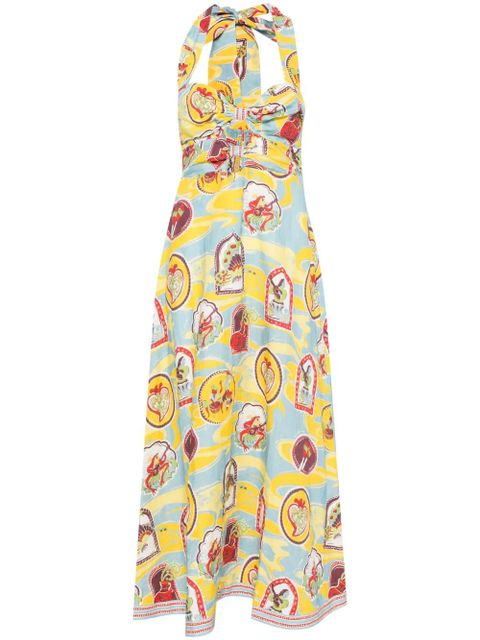 ALEMAIS Emilio midi dress - Blue - zdjęcie produktu nr 1