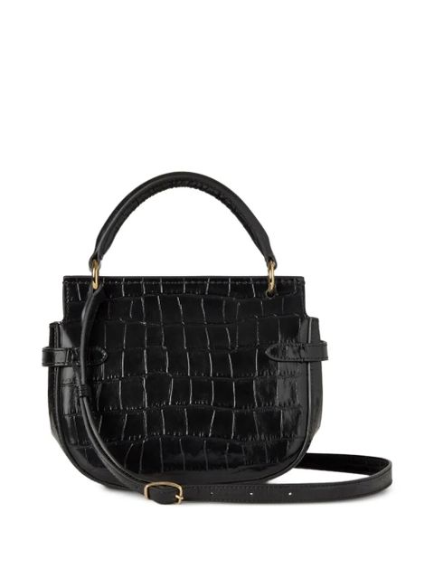 Mulberry small Amberley croc-effect cross body bag - Black