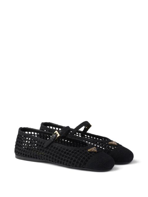 Prada crochet ballet flats - Black - zdjęcie produktu nr 2
