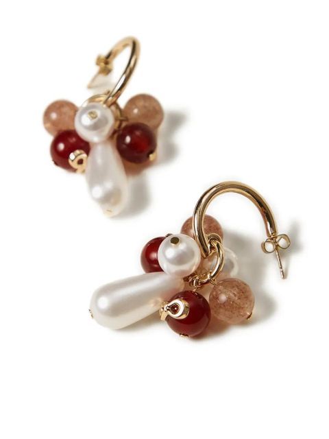 TWINSET pearl beaded earrings - Gold - zdjęcie produktu nr 2