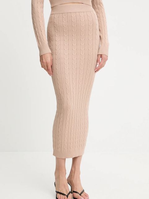 Answear.LAB sweter i spódnica damski kolor beżowy - zdjęcie produktu nr 2