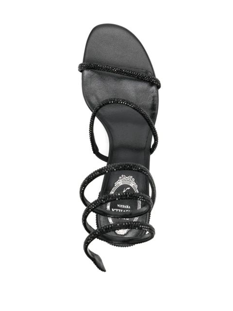 René Caovilla Cleo embellished sandals - Black