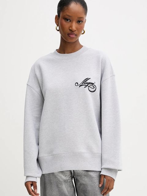 MSGM bluza bawełniana damska kolor szary z aplikacją 3941MDM80.257793 - zdjęcie produktu nr 1