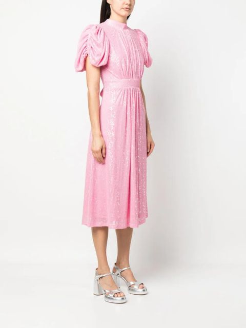 ROTATE BIRGER CHRISTENSEN sequin-embellished midi dress - Pink