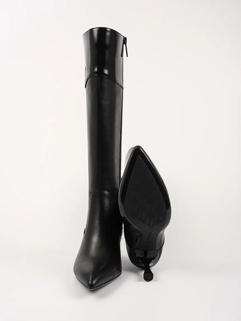 Karl Lagerfeld kozaki SIENNA damskie kolor czarny na szpilce KL32775