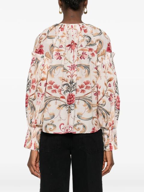 FARM Rio floral blouse - Neutrals