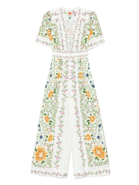 FARM Rio Folk Floral jumpsuit - White - zdjęcie produktu nr 1