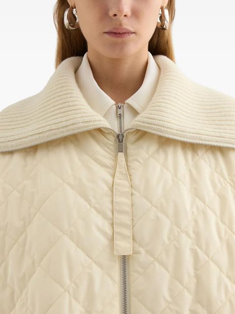Jil Sander quilted coat - Neutrals