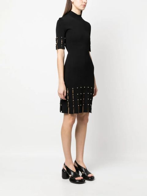 Simkhai Dina mock-neck knitted dress - Black