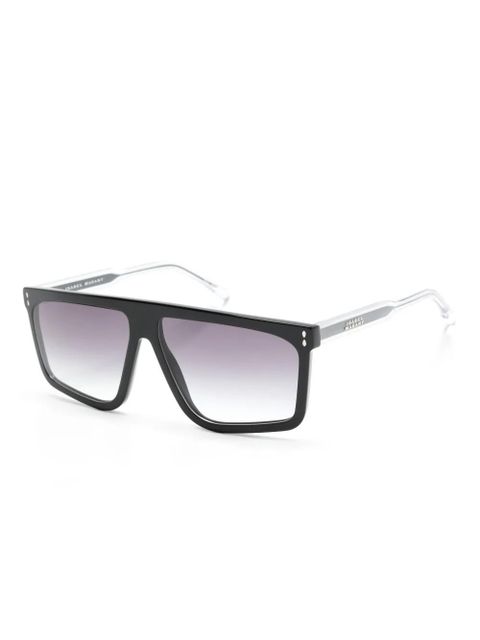 Isabel Marant Eyewear rectangle-frame sunglasses - Black - zdjęcie produktu nr 2