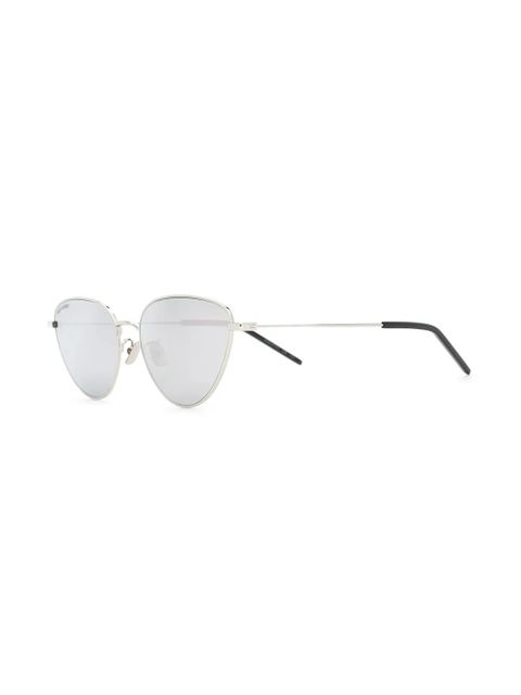 Saint Laurent Eyewear cat-eye frame sunglasses - Silver - zdjęcie produktu nr 2