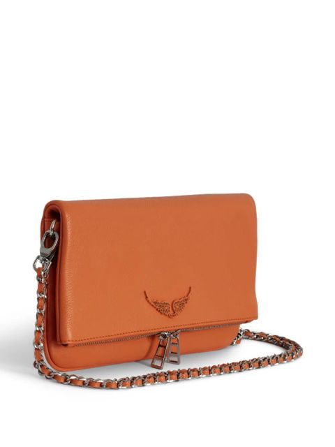 Zadig&Voltaire Rock leather clutch bag - Orange