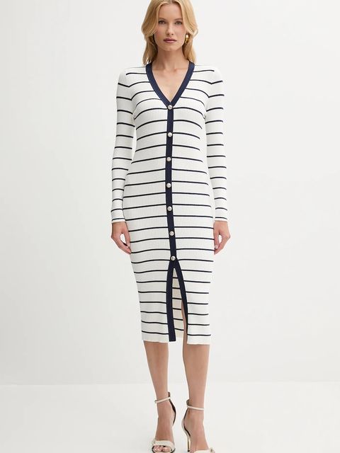 Guess sukienka ANDREA kolor biały mini dopasowana W5YK98 Z2YK2 - zdjęcie produktu nr 1