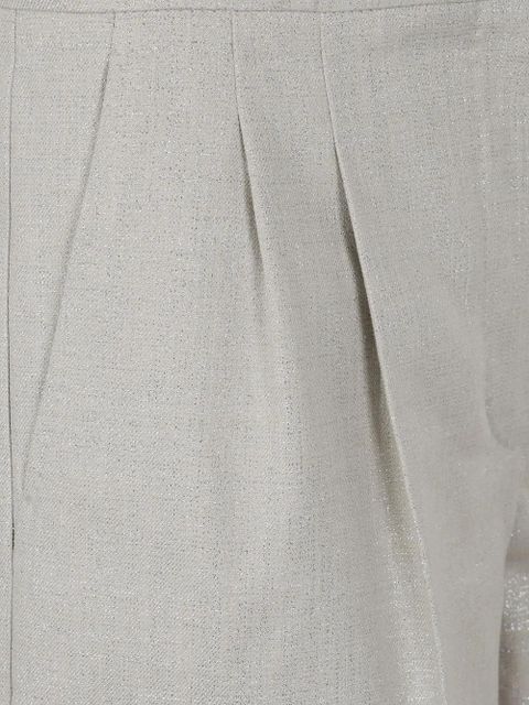 Max Mara pintuck detailing shorts - Silver