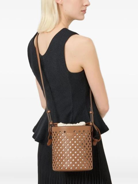 Mulberry perforated bucket bag - Brown