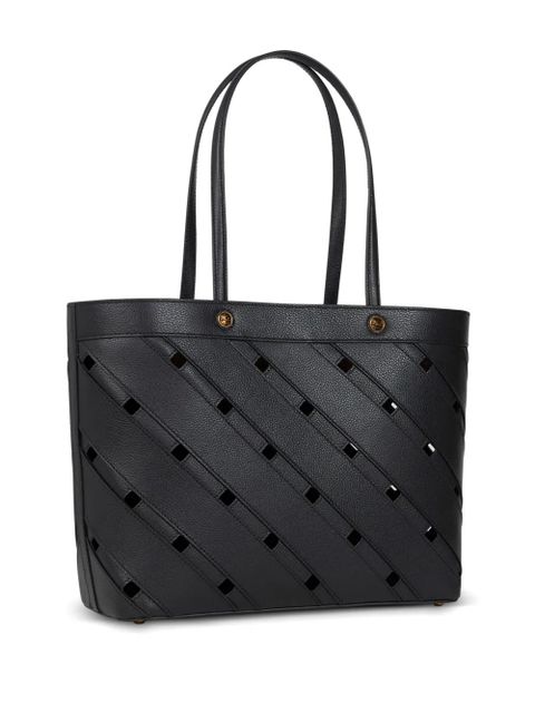 ETRO medium woven leather bag - Black