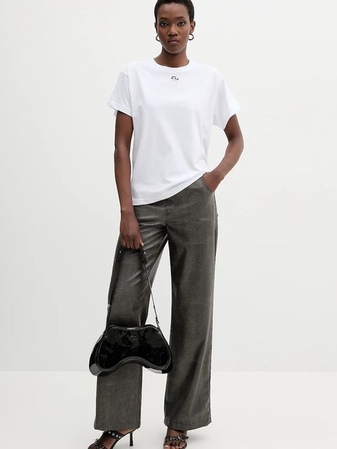 Diesel t-shirt T-MAREY damski kolor biały A17736.0NIAX