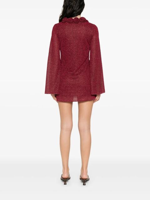 Oséree Lumière Rose mini dress - Red