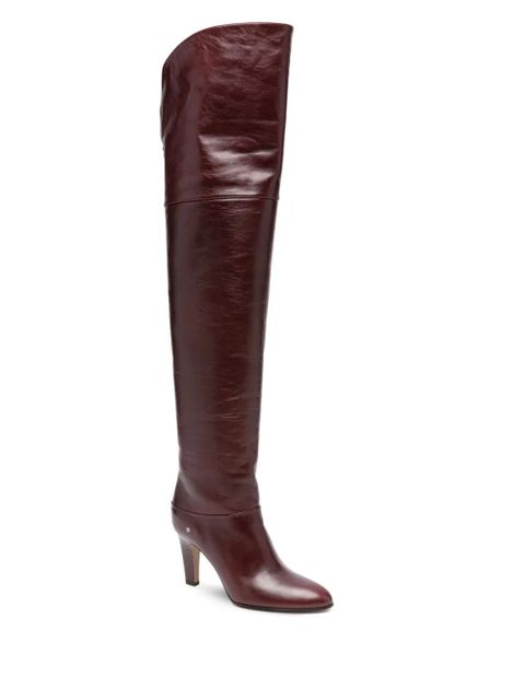 Chloé 90mm Eve leather boots - Red