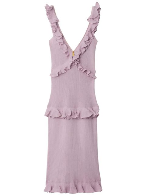 Burberry silk-blend dress - Pink - zdjęcie produktu nr 1
