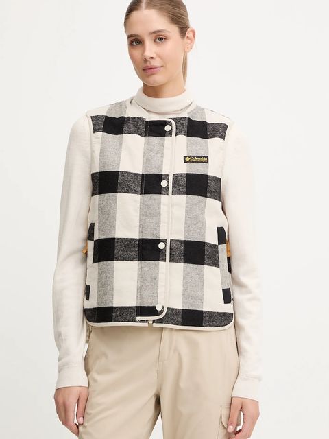 Columbia bezrękawnik sportowy dwustronny High Cascades kolor beżowy przejściowy 2138391 - zdjęcie produktu nr 1