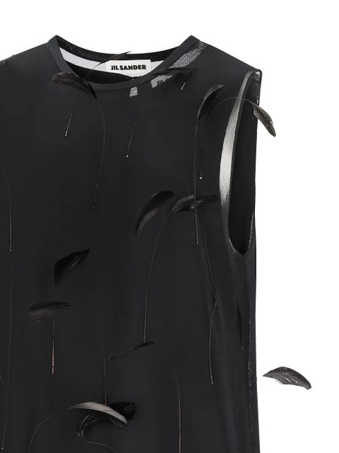 Jil Sander sleeveless maxi dress - Black