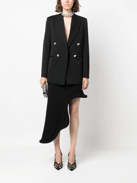 Lanvin jewel-buttons open-front blazer - Black