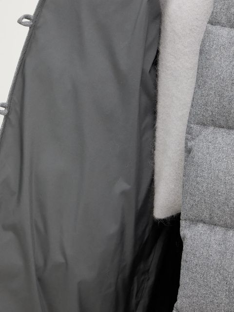 BOSS kurtka dwustronna z domieszką wełny kolor szary zimowa 50546820