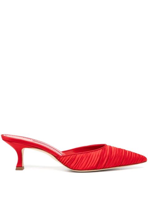 Manolo Blahnik slip-on style mules - Red - zdjęcie produktu nr 1