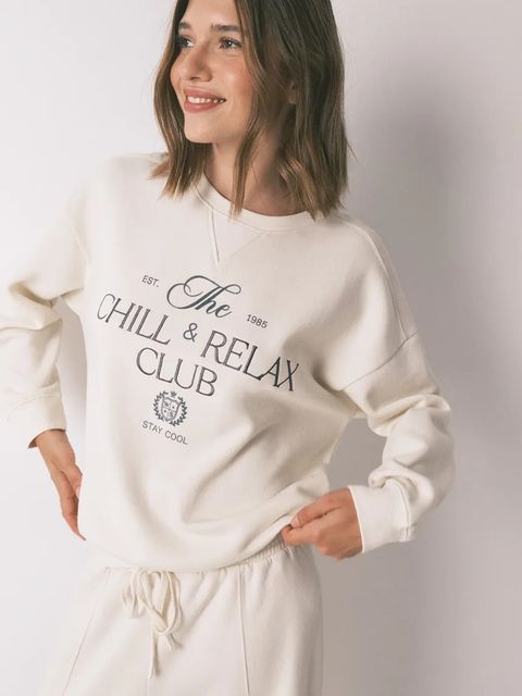 women'secret bluza damska kolor beżowy z nadrukiem 3272291