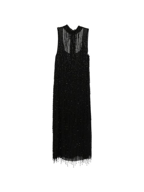 Blumarine beaded high-neck dress - Black - zdjęcie produktu nr 1