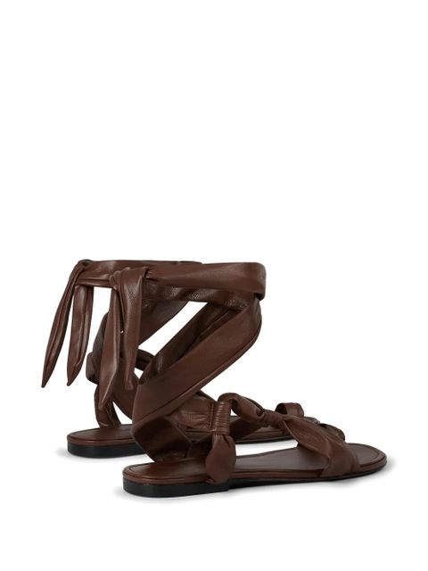 Ba&Sh Covilla tie-strap sandals - Brown