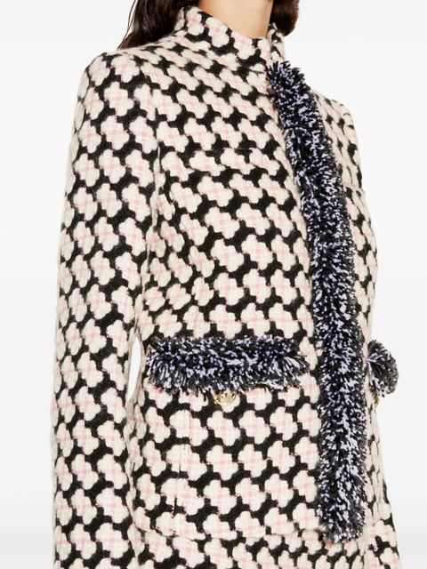 PUCCI fringed tweed jacket - Black