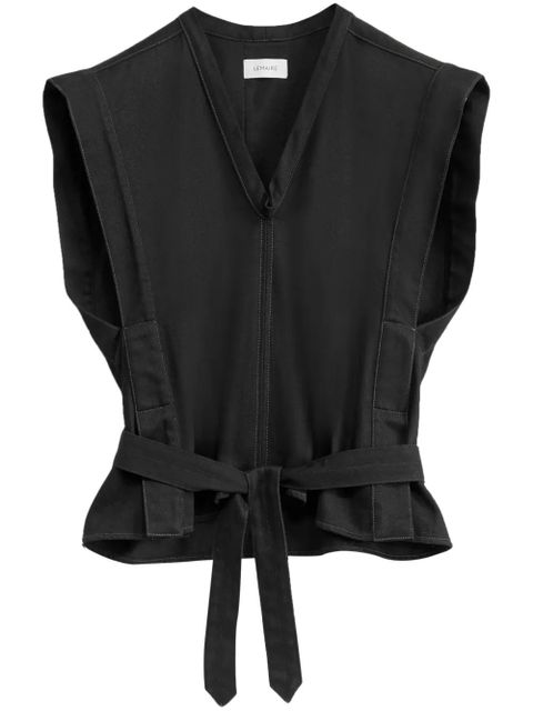 LEMAIRE self-tie sleeveless jacket - Black - zdjęcie produktu nr 1