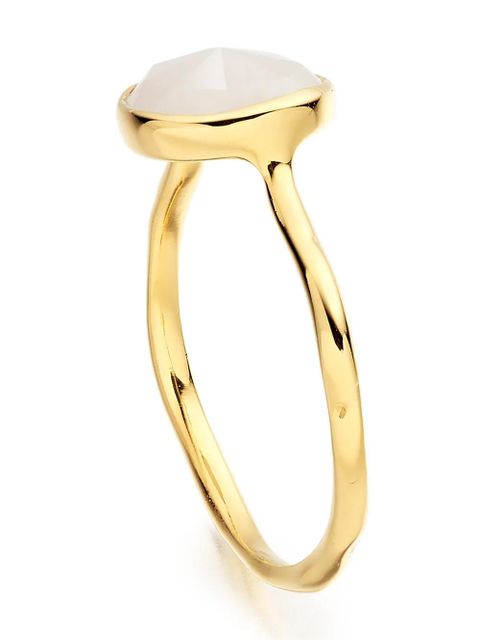 Monica Vinader Siren Stacking Moonstone ring - Gold