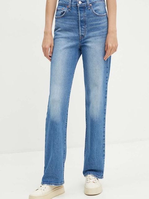 Levi's jeansy RIBCAGE FULL LENGTH damskie high waist 79078 - zdjęcie produktu nr 1