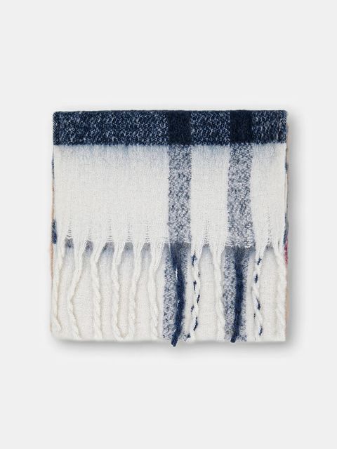 Barbour szalik damski kolor brązowy wzorzysty LSC0293 - zdjęcie produktu nr 2