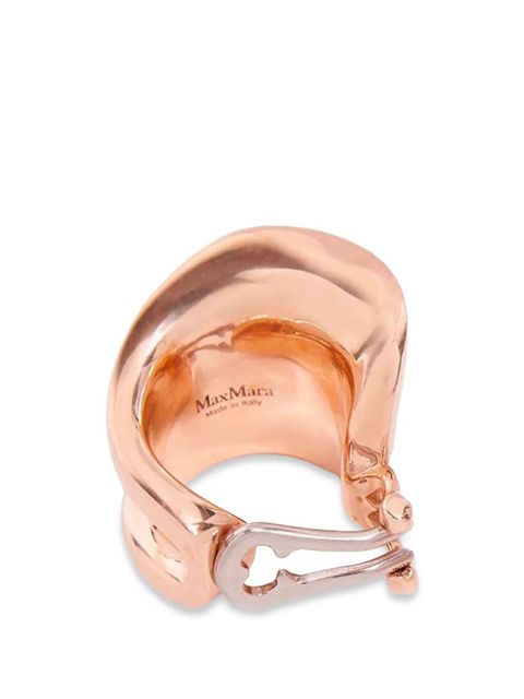 Max Mara asymmetric clip-on earrings - Pink - zdjęcie produktu nr 2