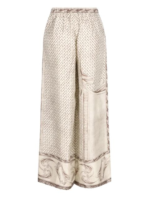 Max Mara printed trousers - Neutrals - zdjęcie produktu nr 2